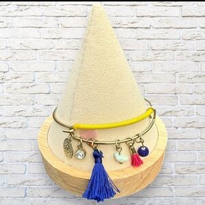 Colorful Charm Bracelet with Tassels - Bangle